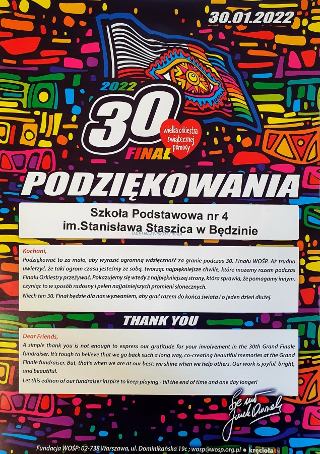 Podziękowania :)