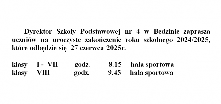 ZAKOŃCZNIE ROKU